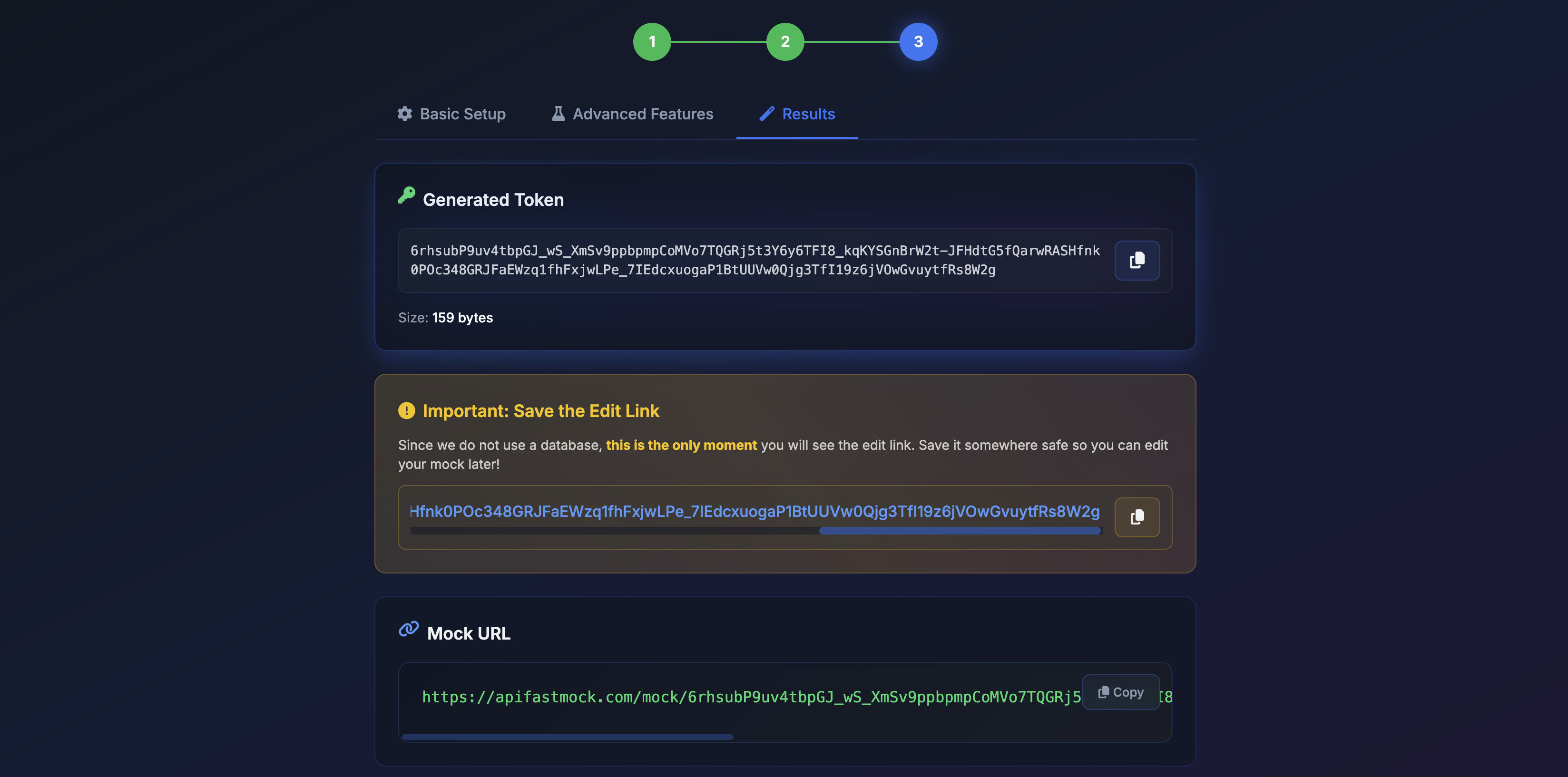 API Fast Mock - API APIOss Dompioni in pochi secondi, alimentati da token. media 3