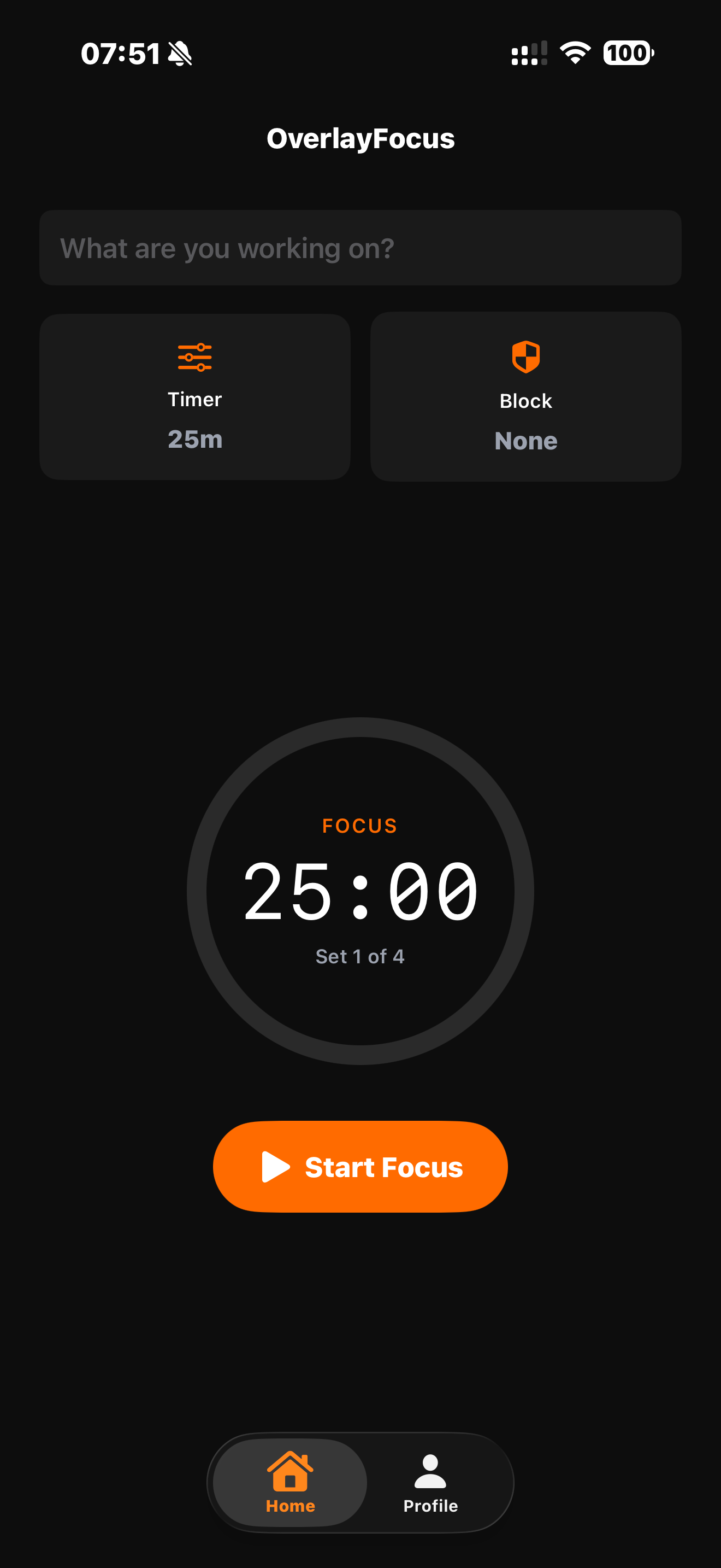 OverlayFocus - Main product screenshot demonstrating key features and user interface