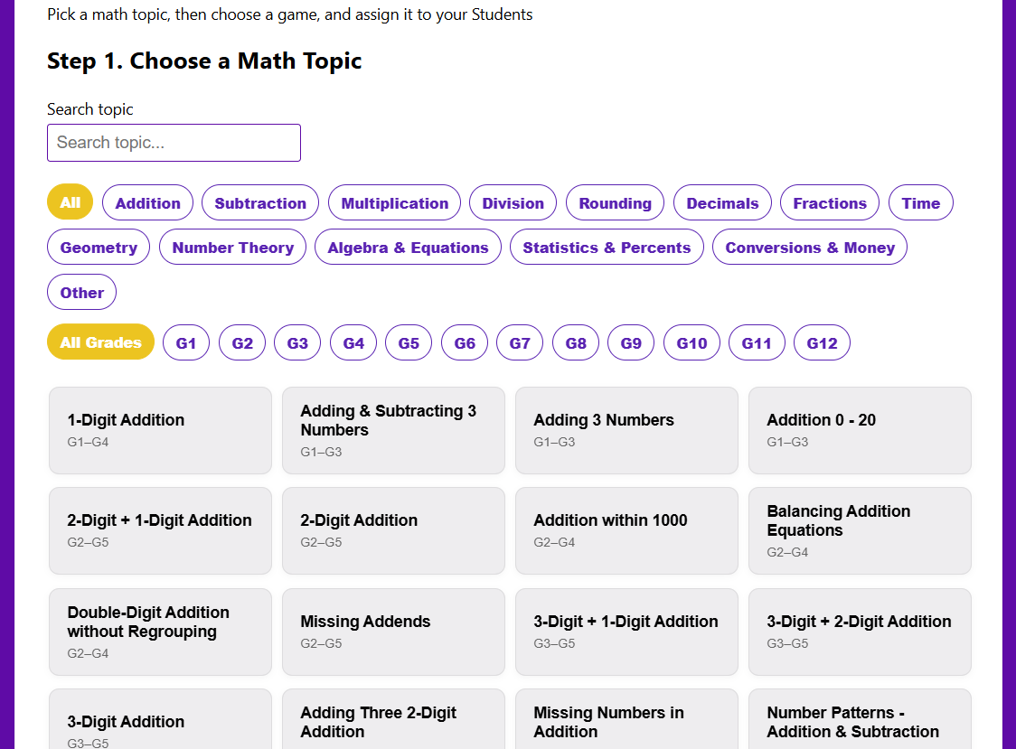 Math Games Hero gallery image