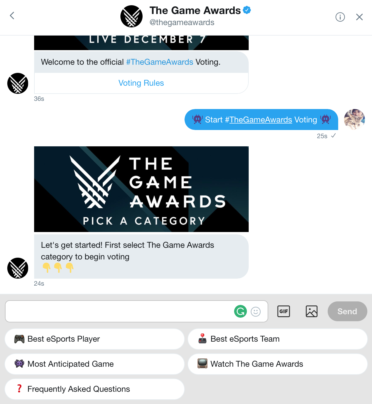 The Game Awards Voting Experience gallery image