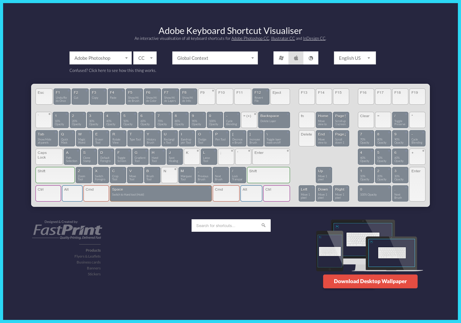 Adobe Shortcut Mapper