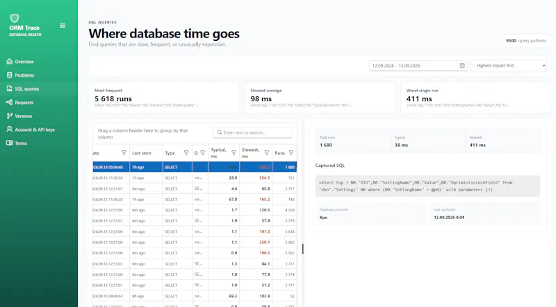 ORM Trace screenshot 4