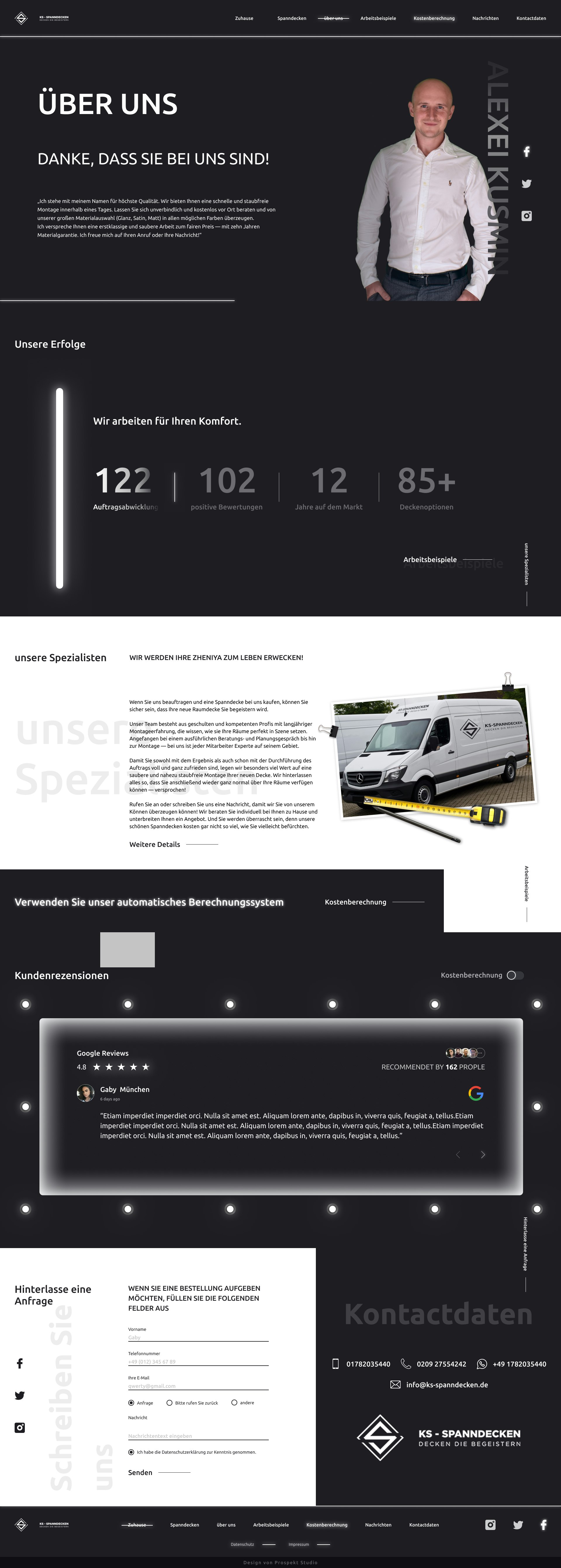 Web design ux/ui per la società di rinnovamento - Design del sito Web UX UI Figma Corporate Business media 2