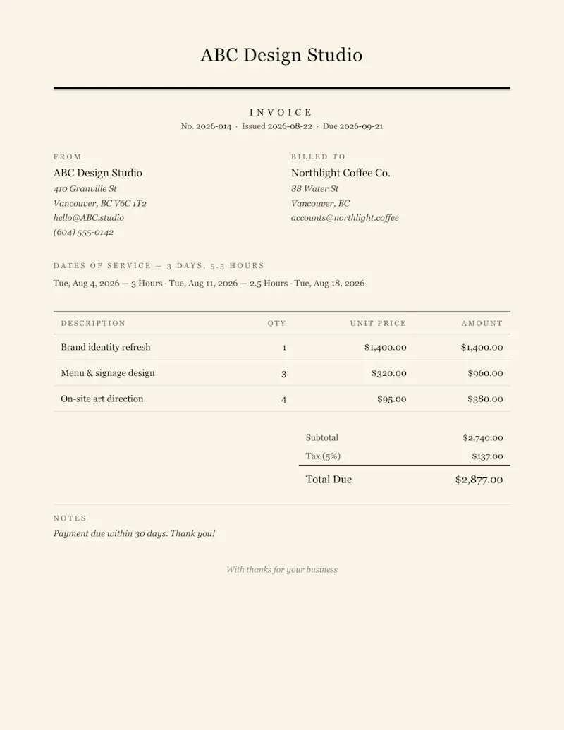 Auto Invoice Generator screenshot 5