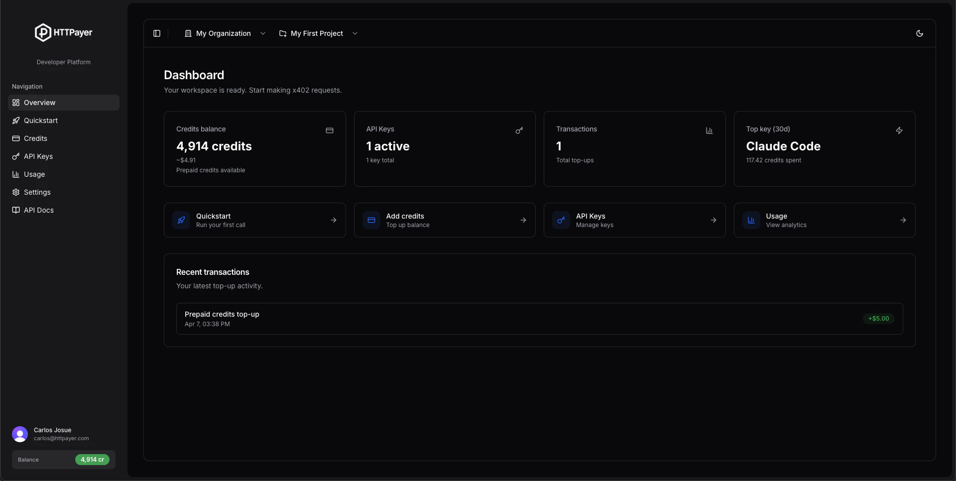 HTTPayer screenshot 1