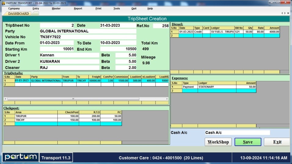 Partum Transport Management Software gallery image