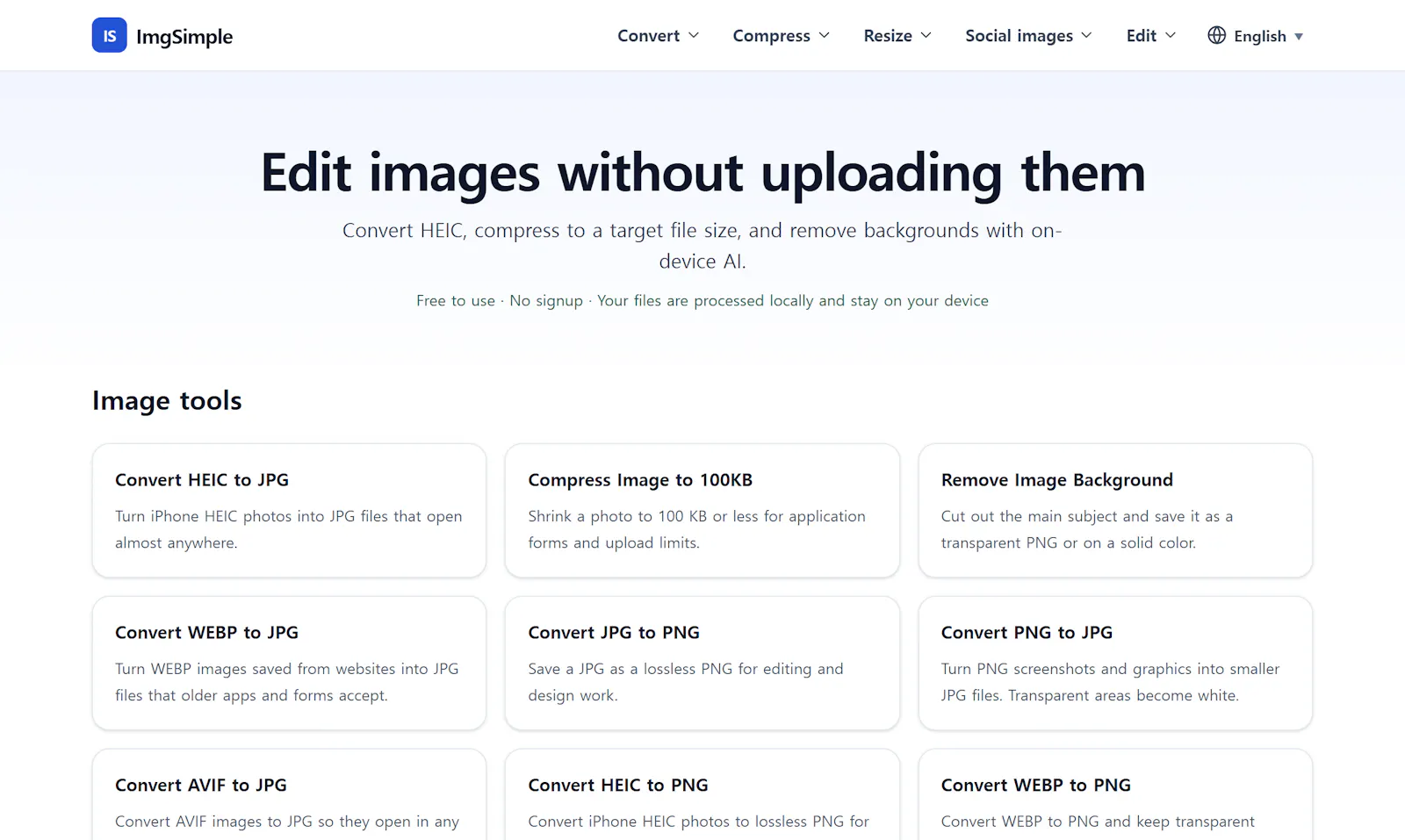 ImgSimple screenshot 1