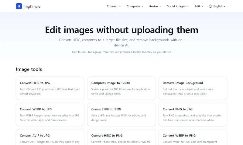 ImgSimple screenshot 1