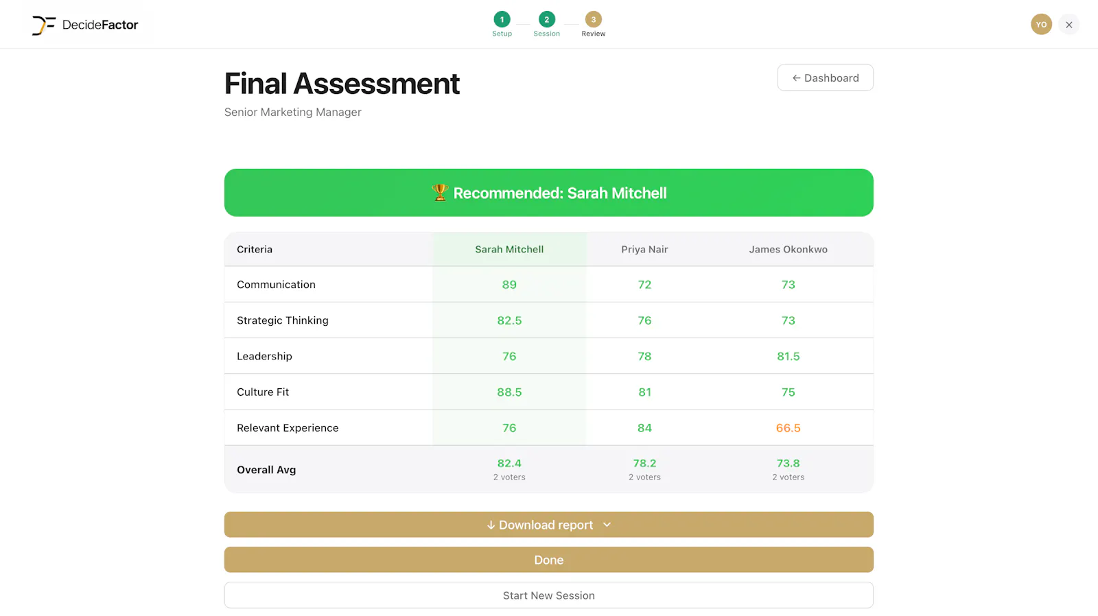 DecideFactor screenshot 2