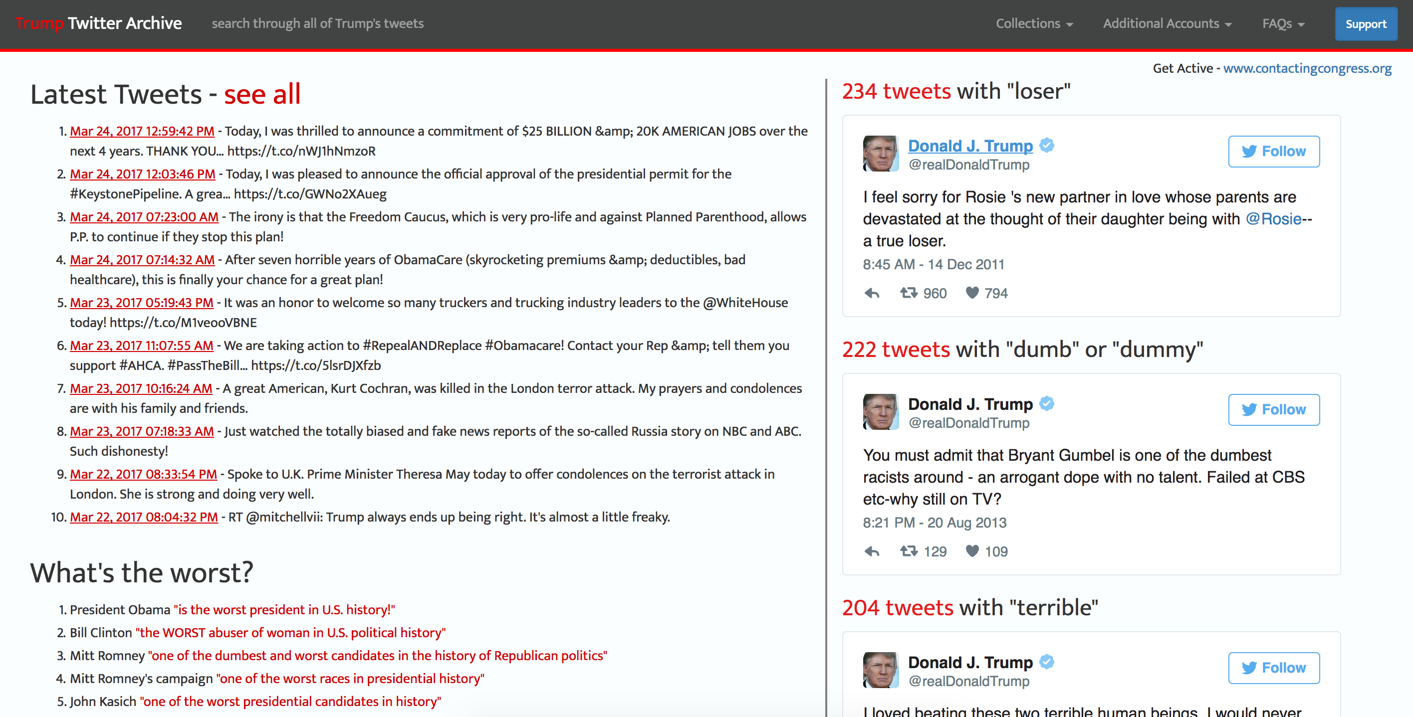 Trump Twitter Archive gallery image