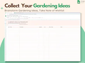 Garden Journal & Planner Google Sheets gallery image