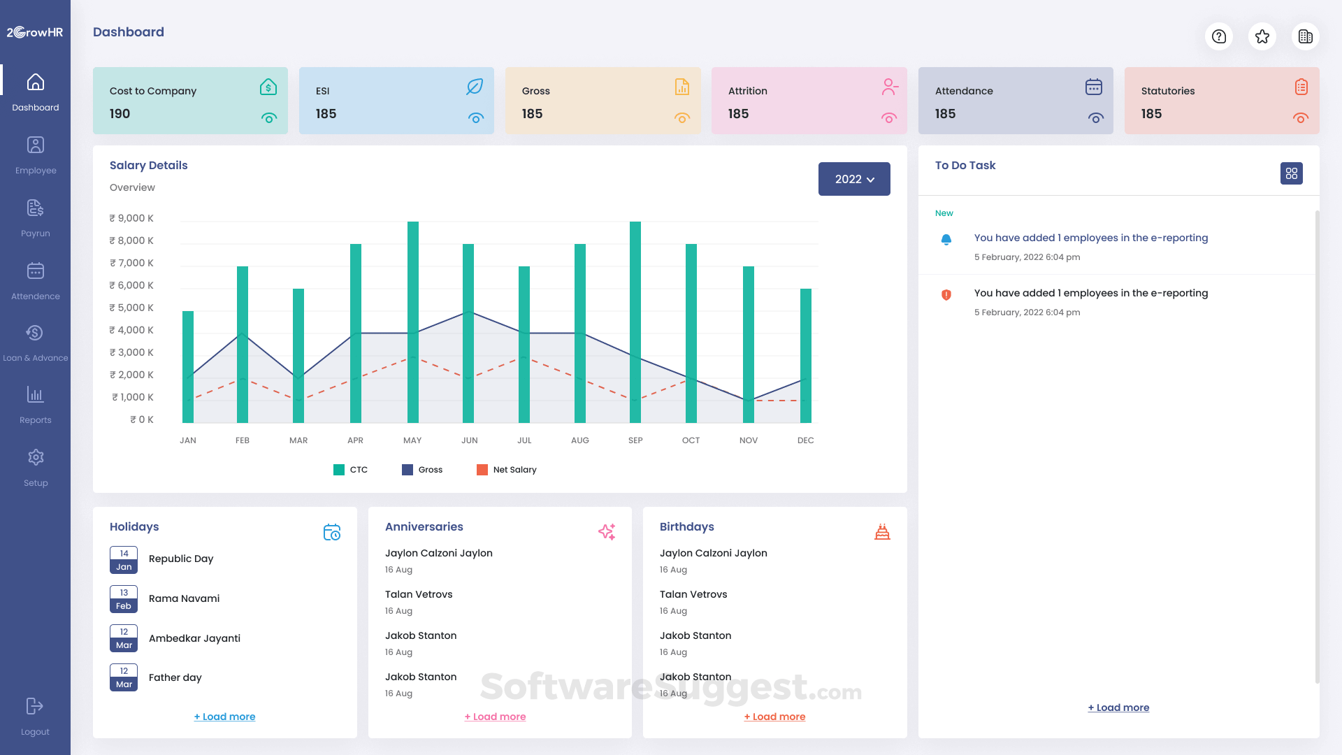 2GrowHR - Hr and payroll software in india media 2