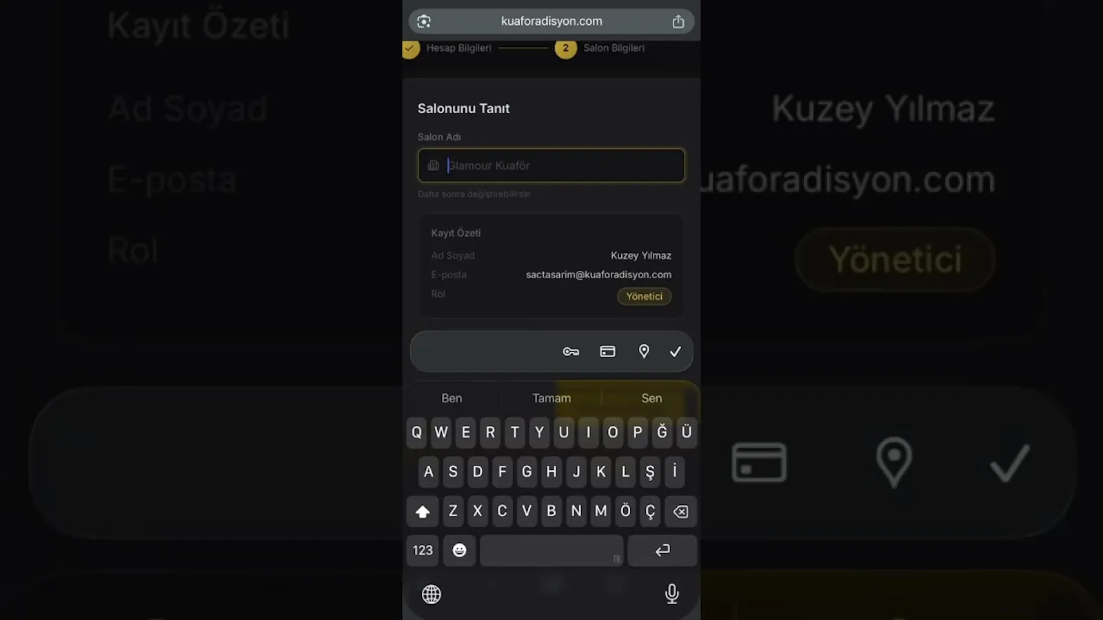 Kuaför Adisyon screenshot 1 (video preview)