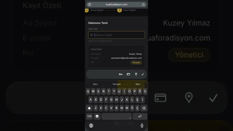 Kuaför Adisyon screenshot 1 (video preview)