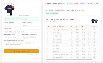 Size Chart Maker gallery image