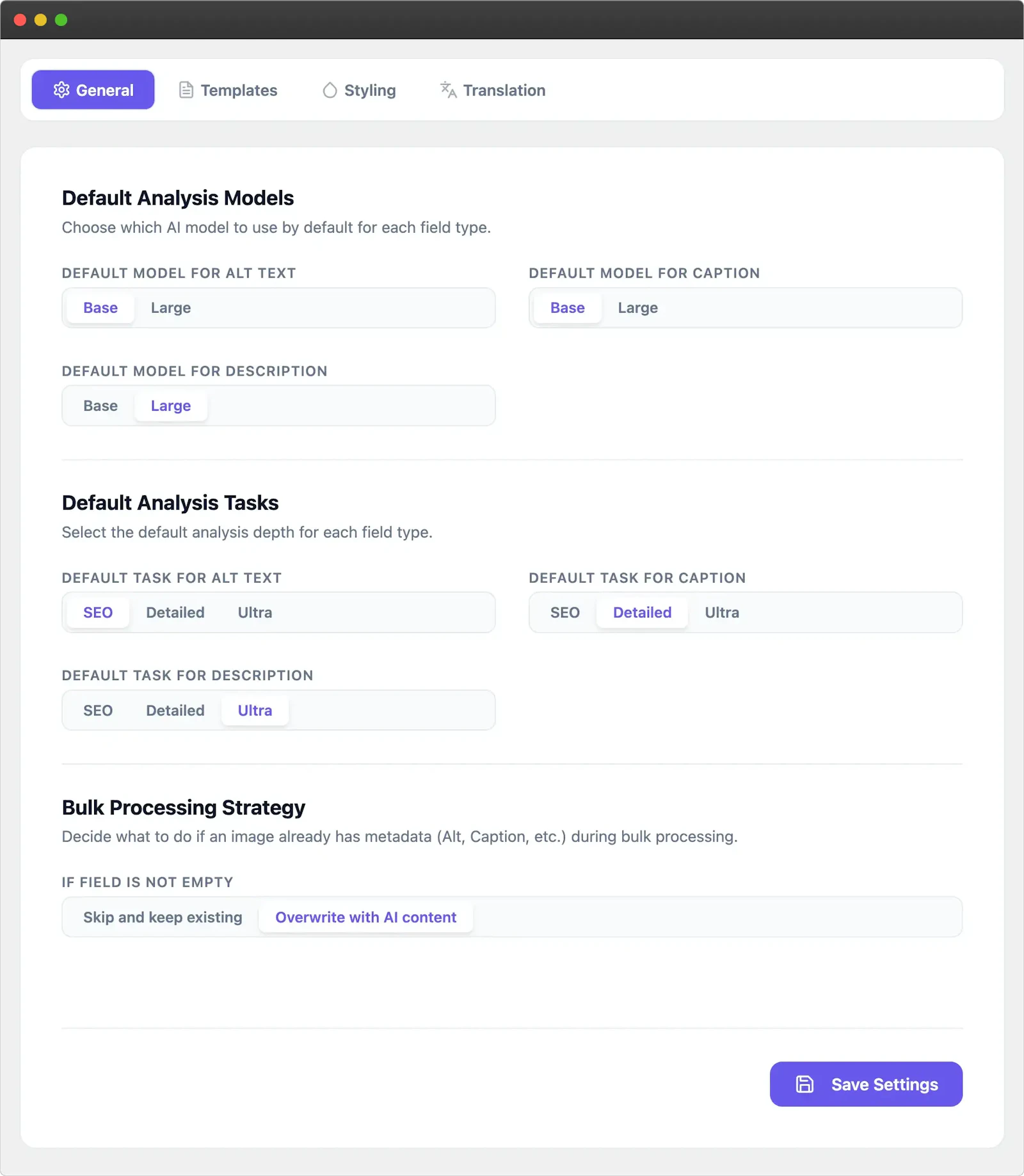 Altivo - WordPress Image SEO Plugin screenshot 4