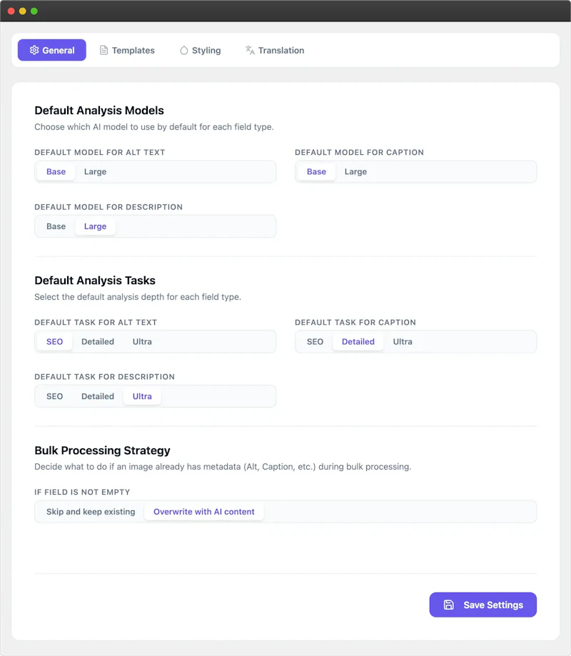 Altivo - WordPress Image SEO Plugin screenshot 4