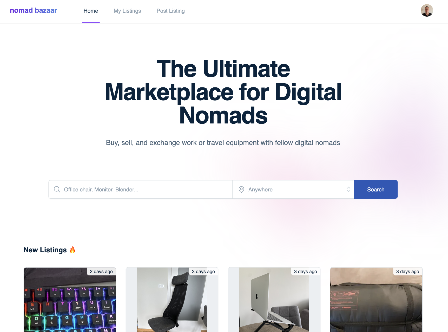 Media Nomad Bazaar - Pasaran untuk nomad digital untuk perdagangan kerja dan peralatan perjalanan 1