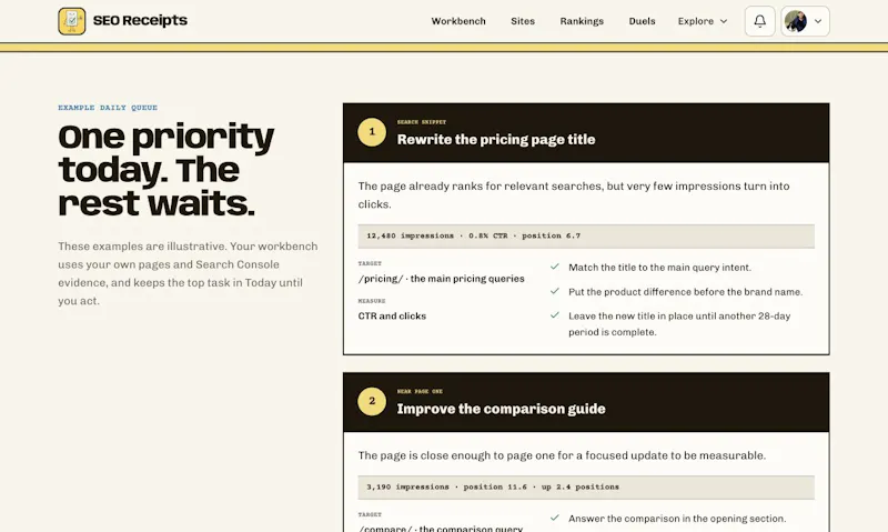 SEO Receipts screenshot 3