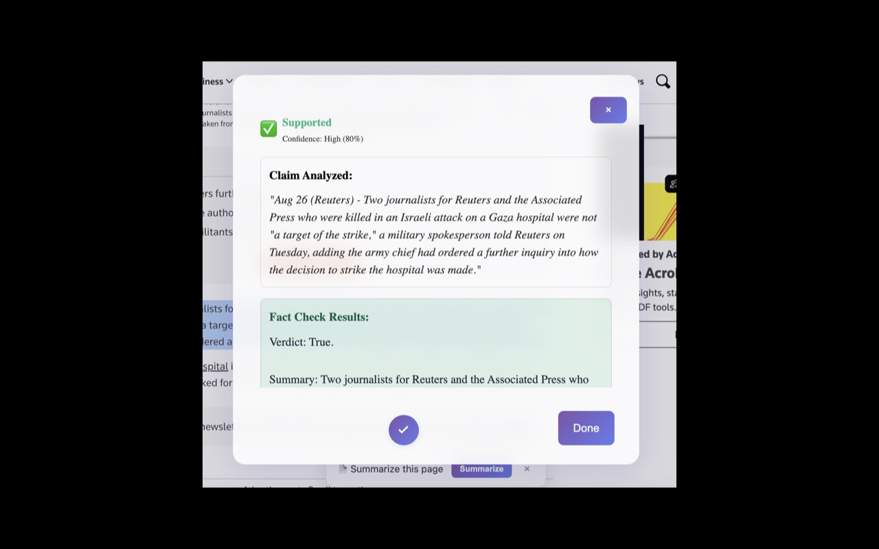 Mídia 3 de AI Assistente Hub - Recheio de formulário inteligente, resumo de páginas e verificação de fatos