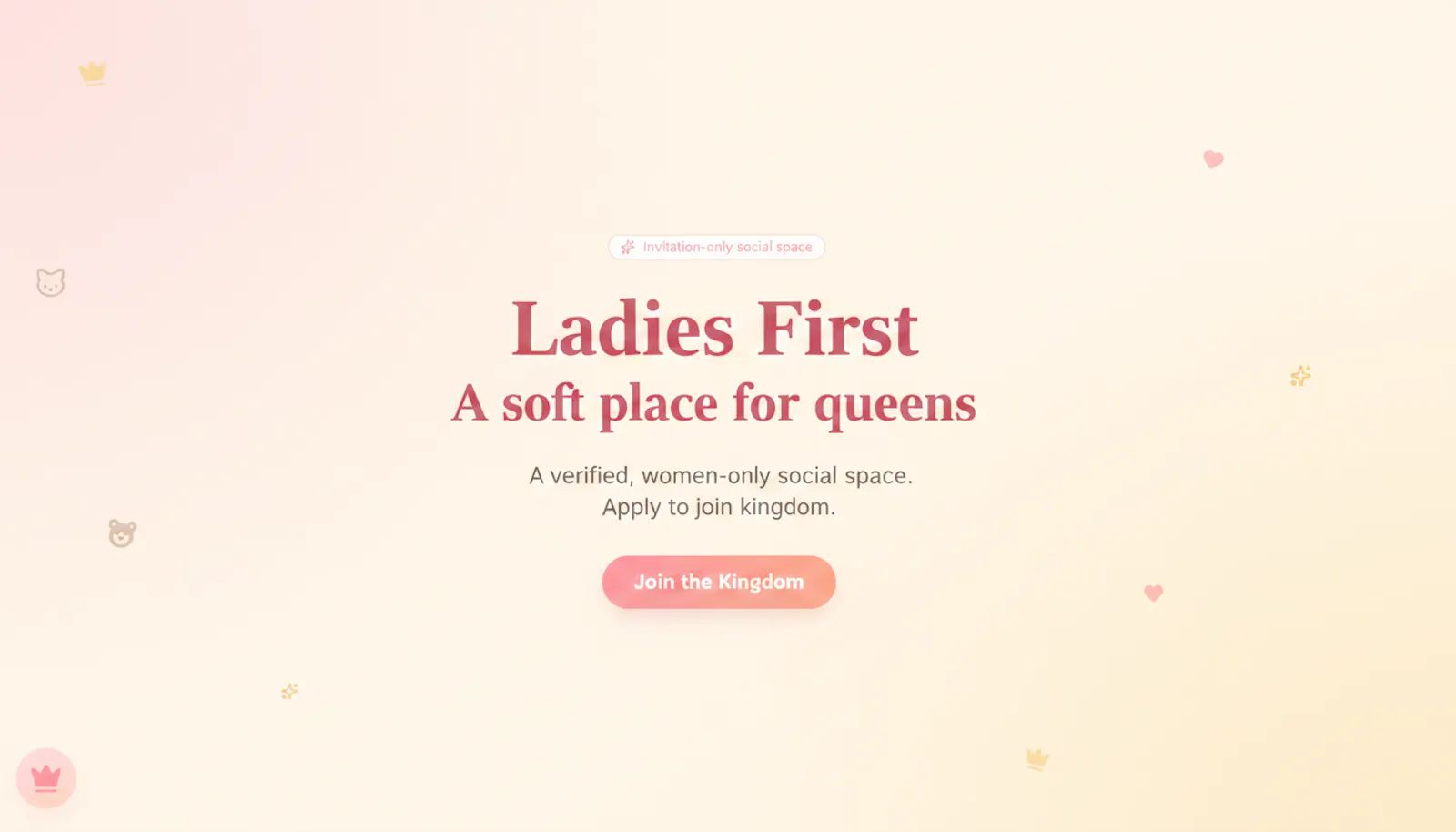 Ladies First — women only place to post. screenshot 1