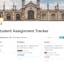 Student Assignment Tracker with Notion.