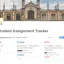 Student Assignment Tracker with Notion.