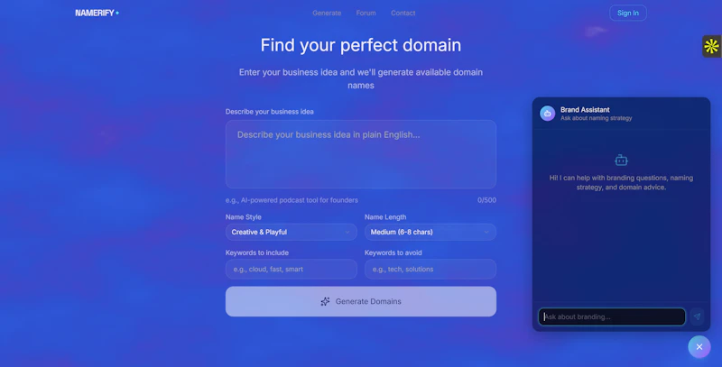 Namerify screenshot 2