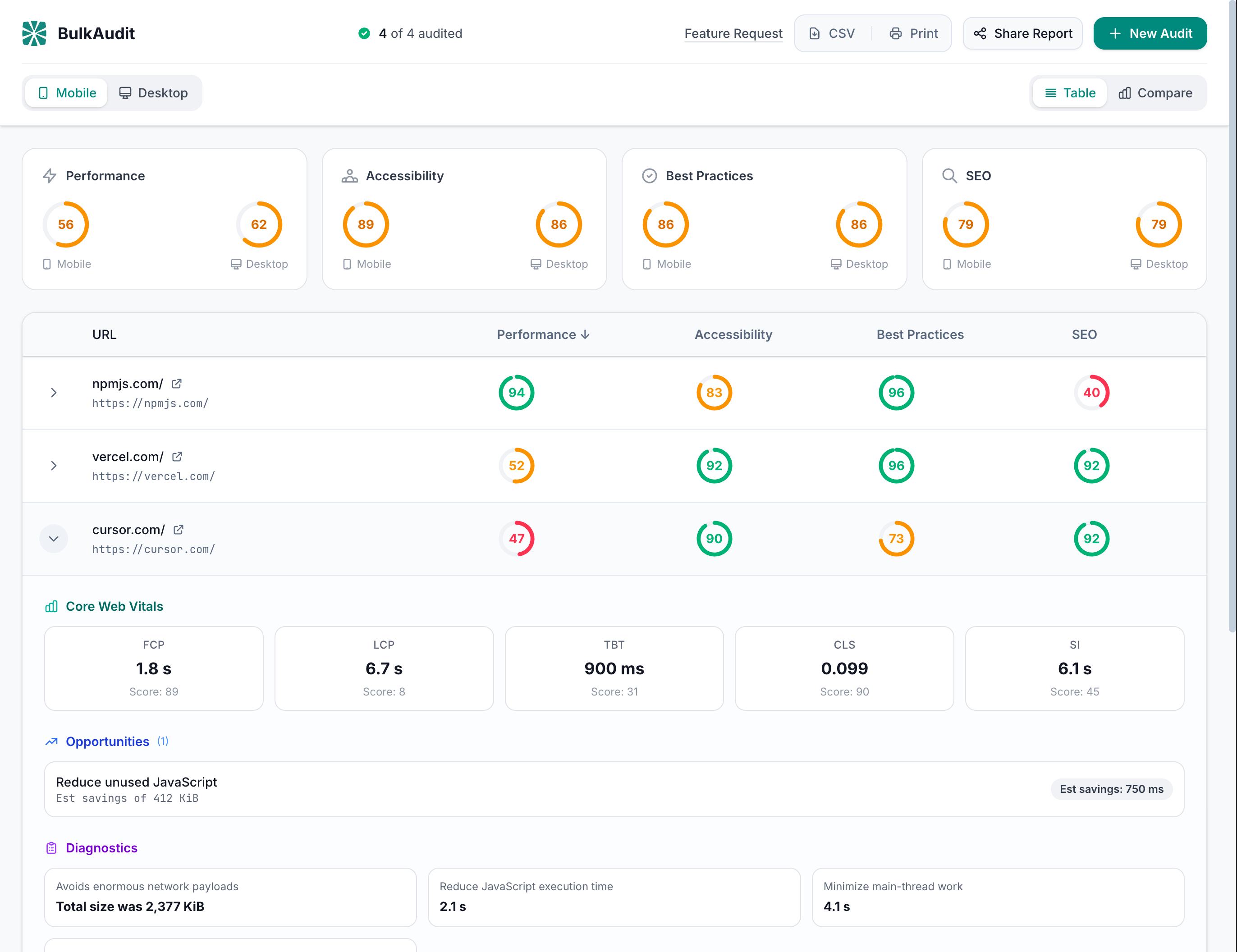 BulkAudit - Screenshot 3 showing product features and functionality