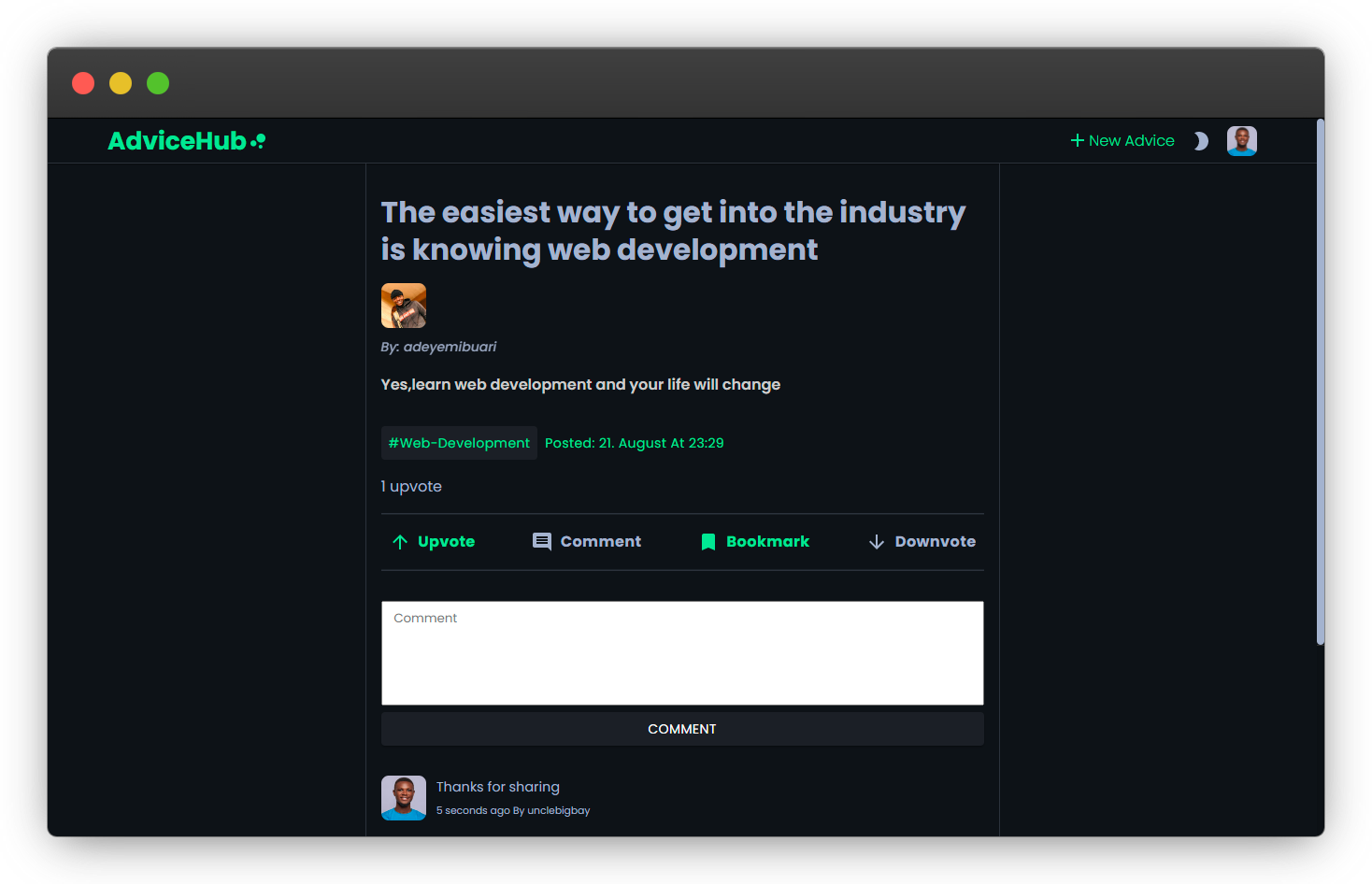 The Advice Hub gallery image