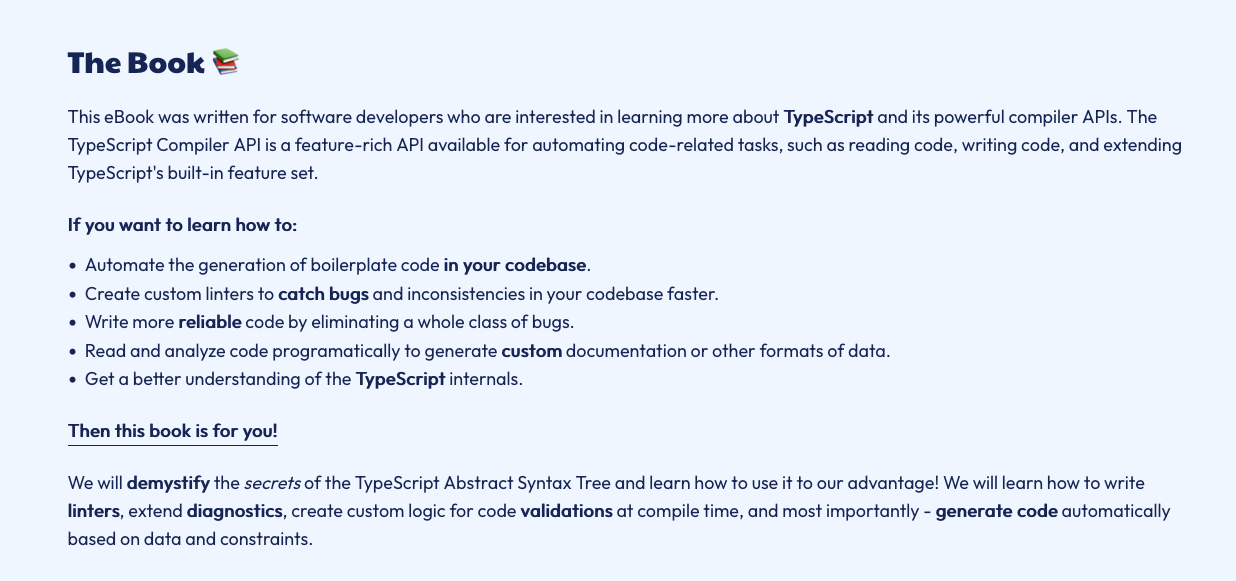 De TypeScript Compiler API - boek - Word een expert in de TypeScript Compiler API en Codegen media 3