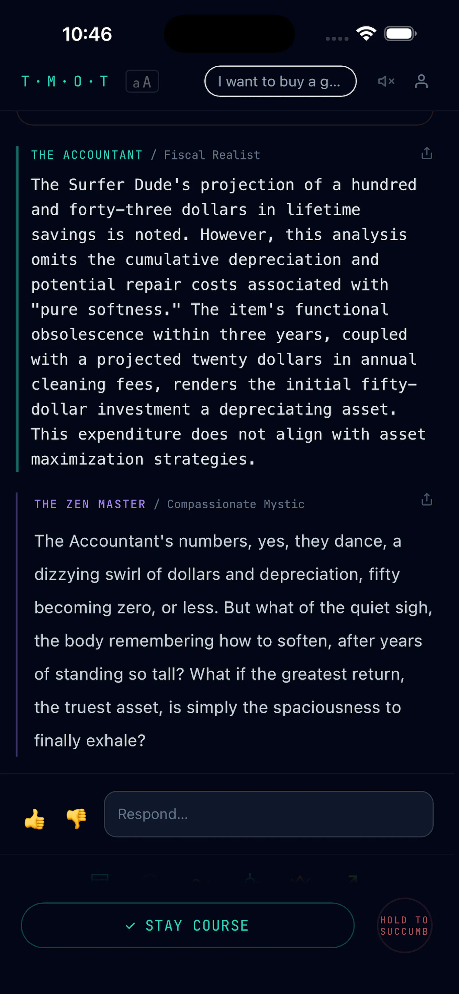 TMOT — Talk Me Out Of This screenshot 3