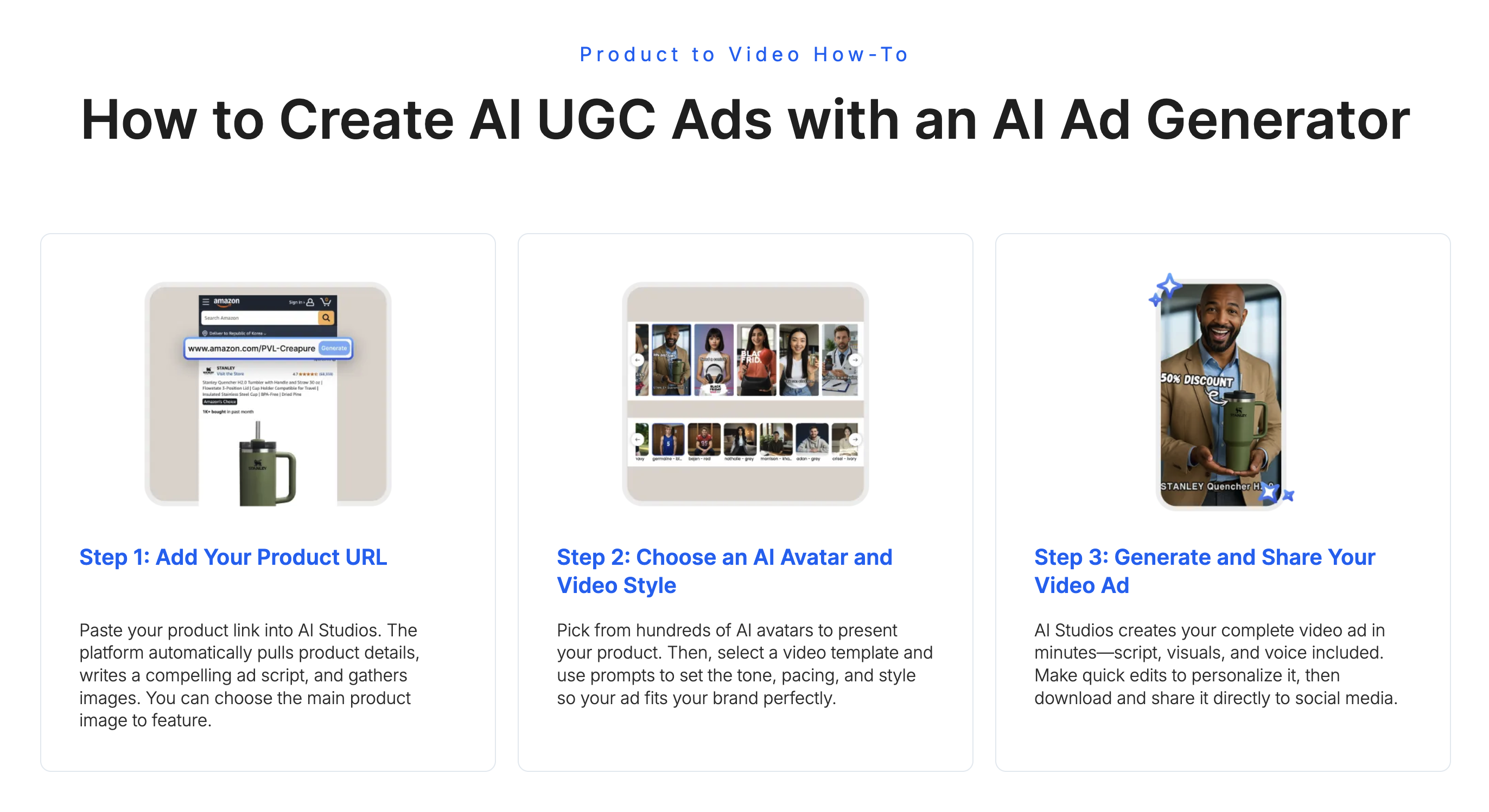 वीडियो के लिए उत्पाद - Avatars के साथ AI- संचालित UGC विज्ञापनों में उत्पाद लिस्टिंग को चालू करें मीडिया 4