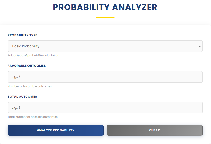 Probability Analyzer | Ease Tools gallery image