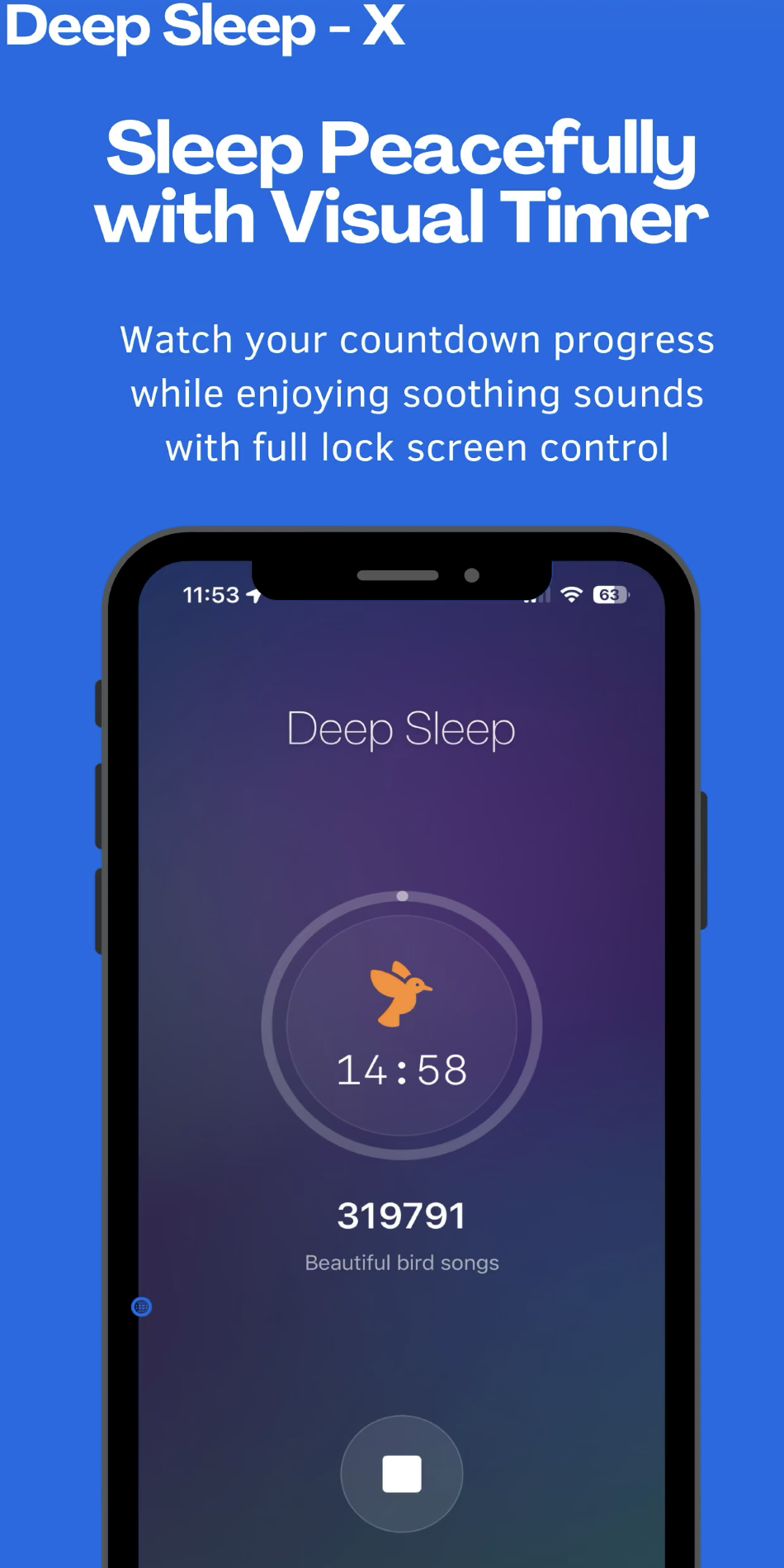 Sueño profundo x - Naturaleza sonidos y temporizador de sueño para iPhone |aplicación de relajación media 3