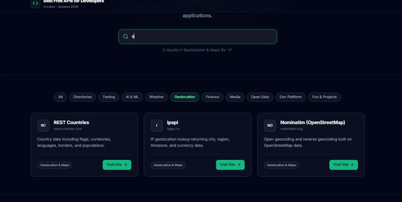 Ship Faster with Free APIs  screenshot 1