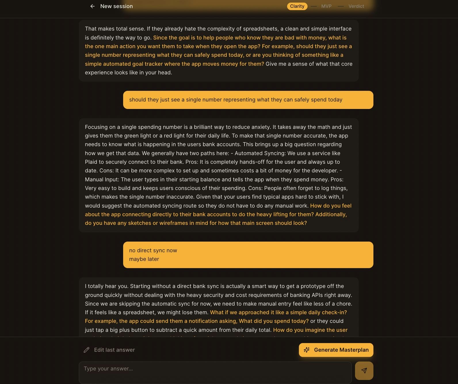 Thinking Partner to Validate Ideas gallery image