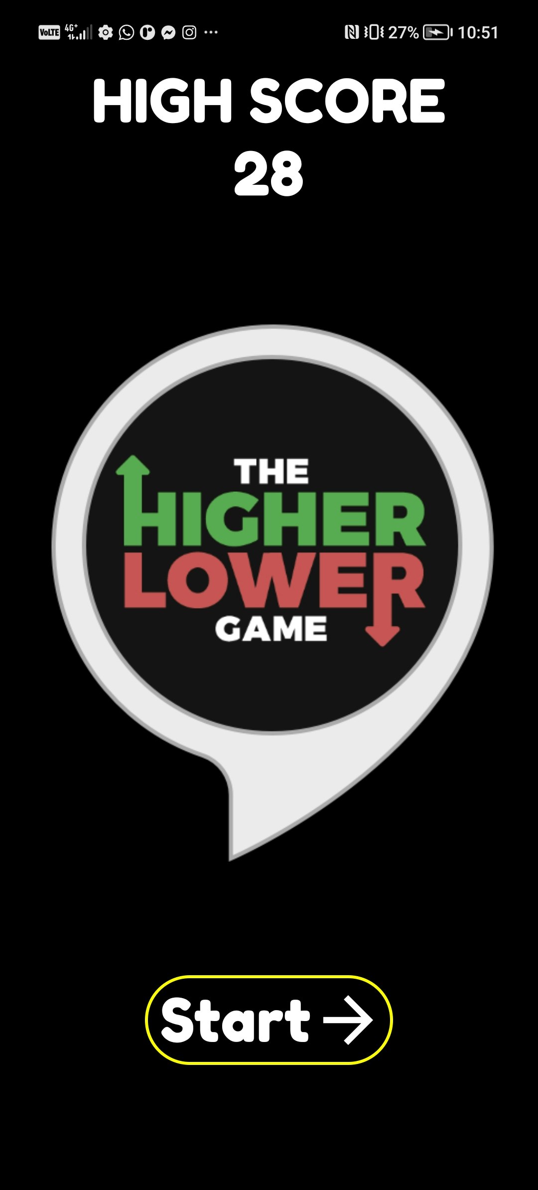 Het hogere lagere spel 2023 - Dit is een super leuk en super eenvoudig Android -spel media 1