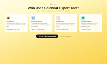 Calendar Export Tool gallery image