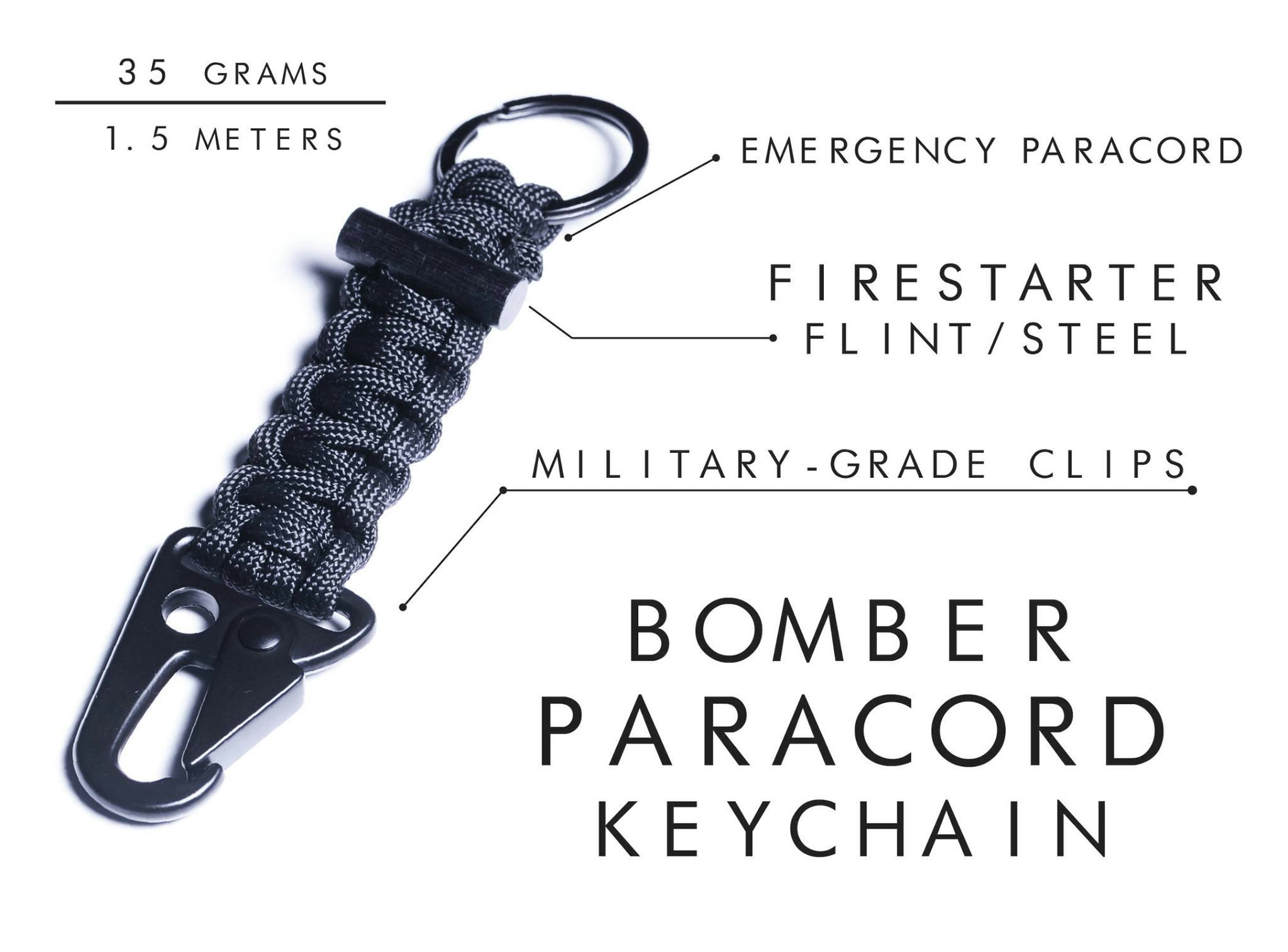 Bomber Paracord Bracelet and Keychain