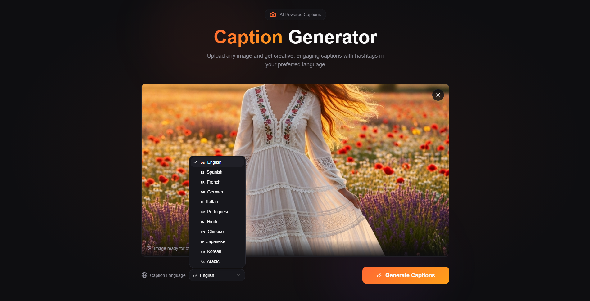 AI Caption Generator gallery image