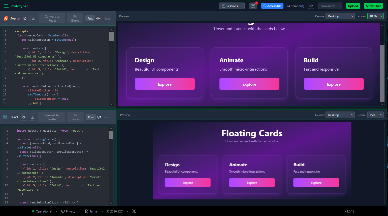 screen2code.dev gallery image