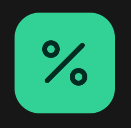 Percentage Calculator - Product Hunt launch logo and brand identity