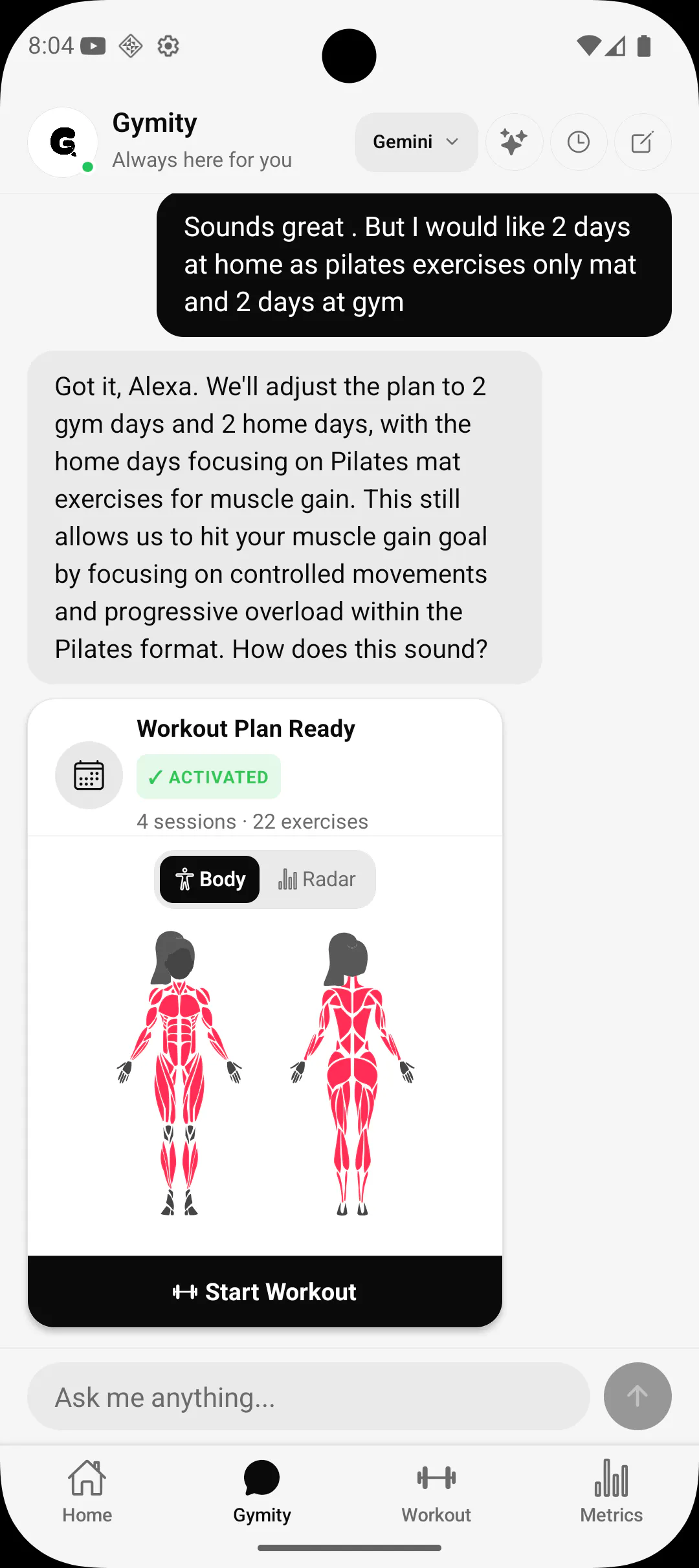 Chatgymity: AI Fitness Companion gallery image