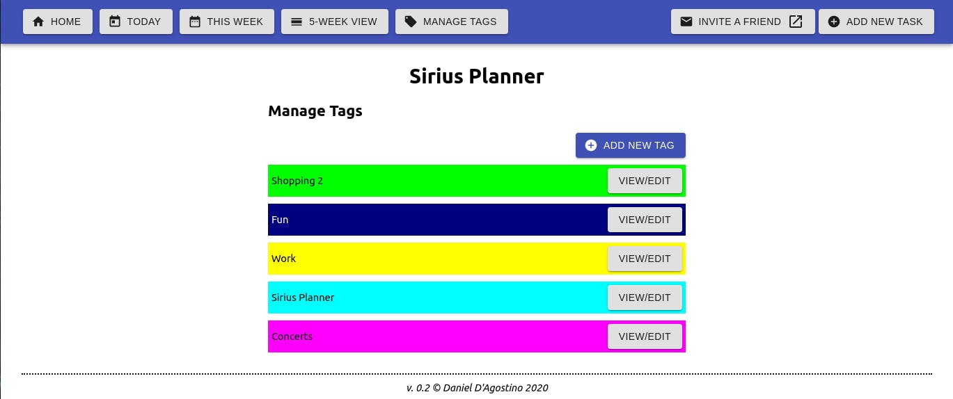 Sirius Planner media 2