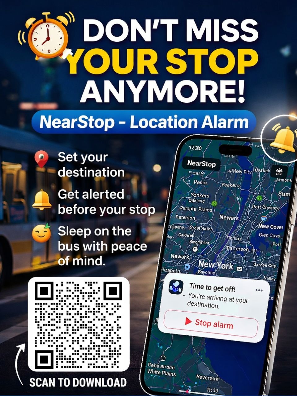 NearStop - Location Alarm media 1