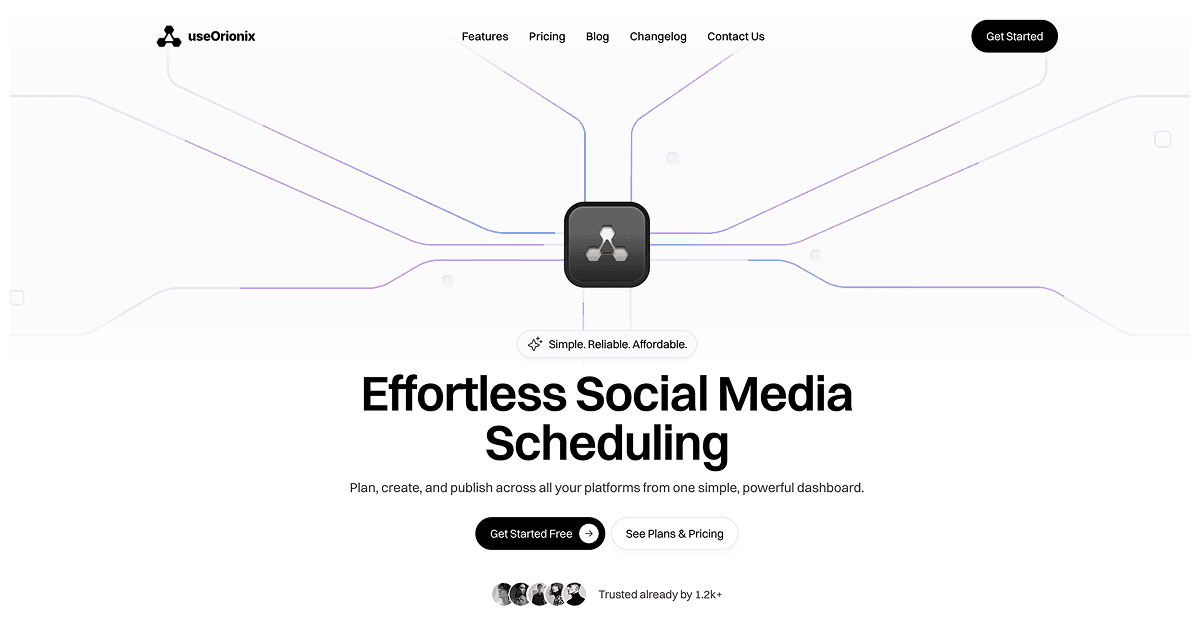 useOrionix - Main screenshot showing features and interface