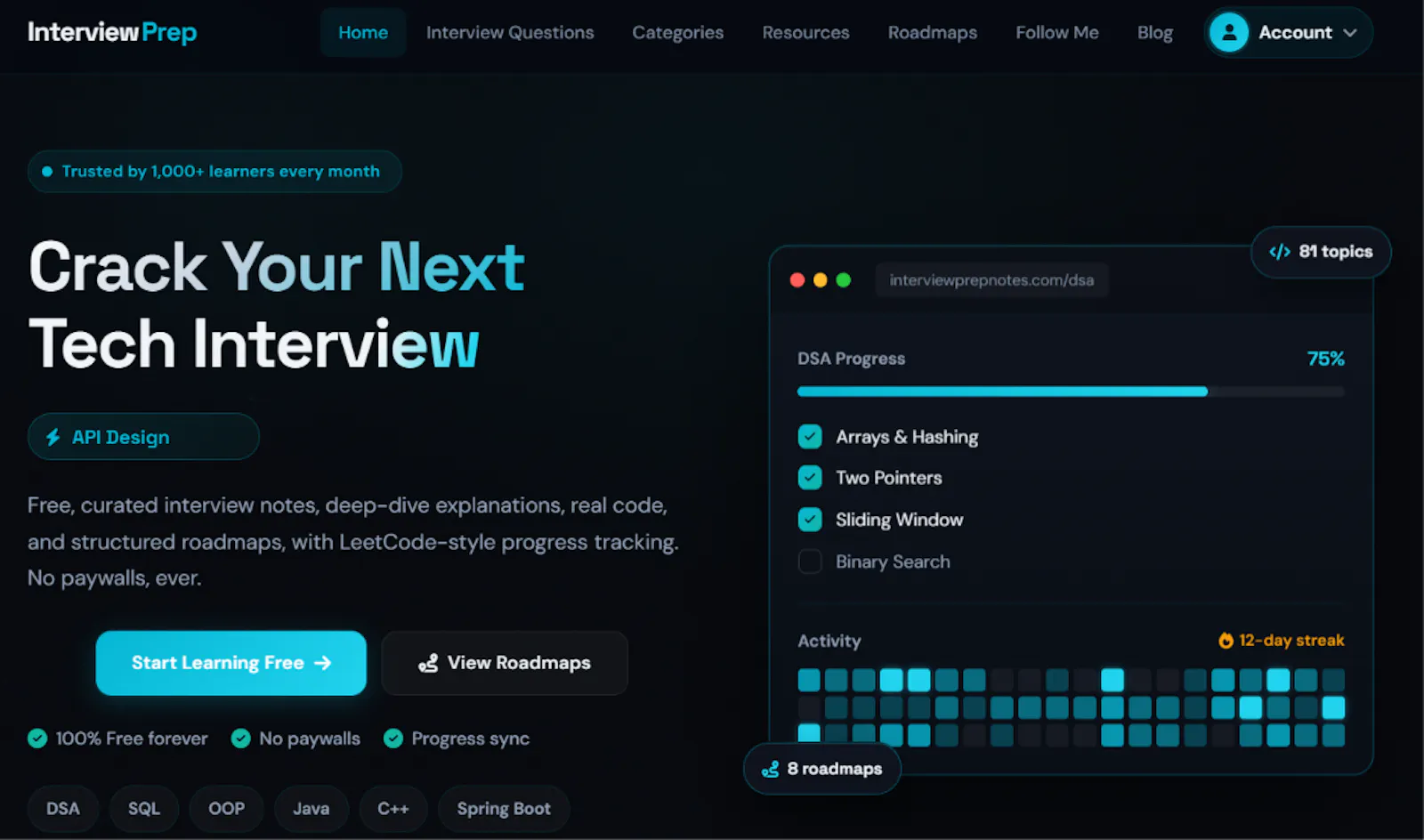 InterviewPrep screenshot 1