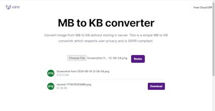 MB to KB converter gallery image