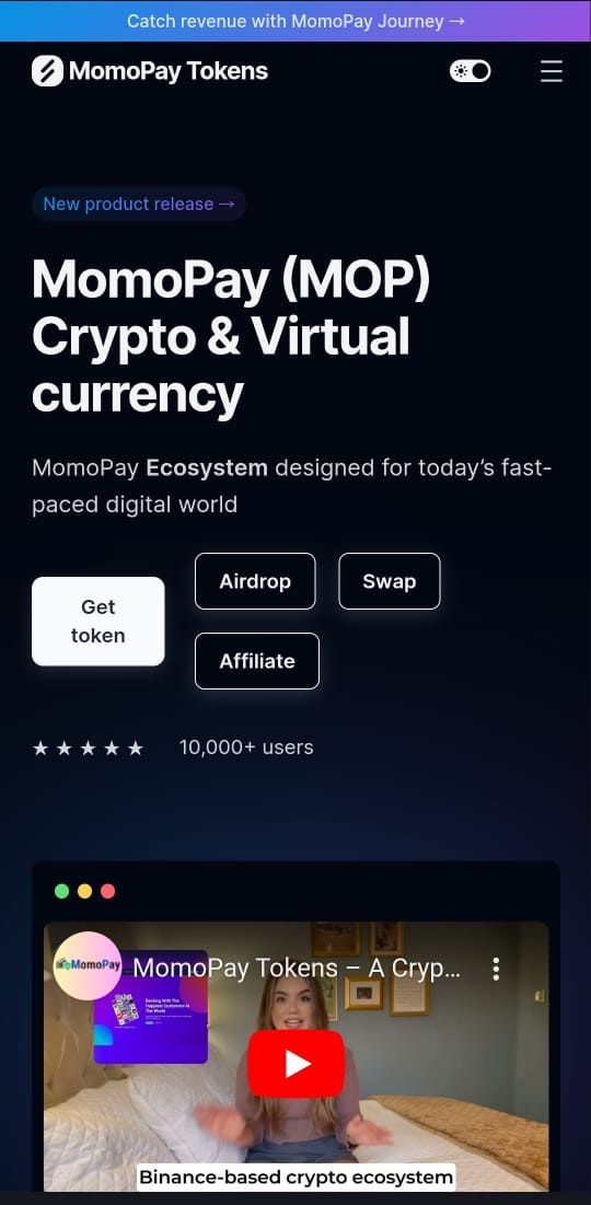 Momopay jetonları - Bir kripto ve sanal para birimi medya 4